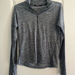 Nike Dri-FIT Black and Gray Running Top